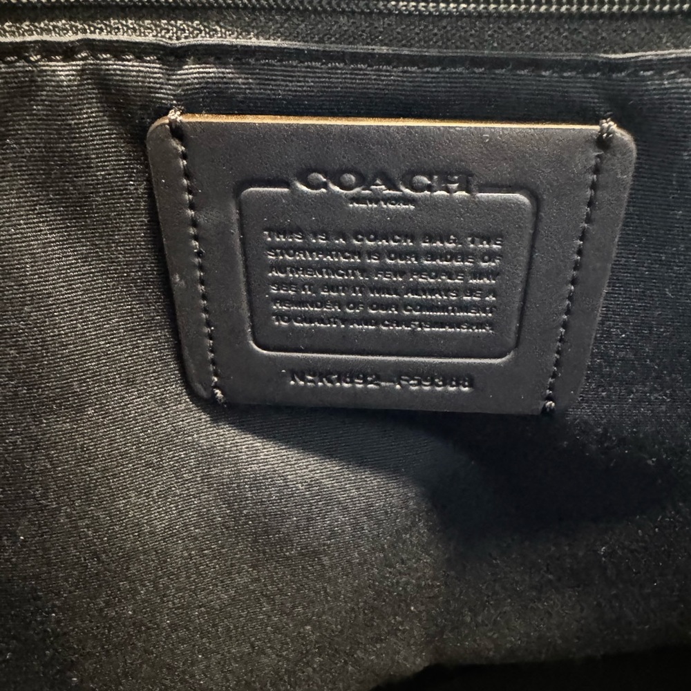 Coach silver metallic leather tote bag - Picture 7 of 10